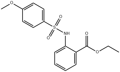 ethyl 2-{[(4-methoxyphenyl)sulfonyl]amino}benzoate Structure