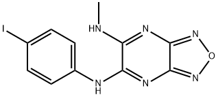 N~5~-(4-iodophenyl)-N~6~-methyl[1,2,5]oxadiazolo[3,4-b]pyrazine-5,6-diamine 구조식 이미지