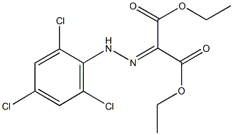 diethyl 2-[(2,4,6-trichlorophenyl)hydrazono]malonate 구조식 이미지