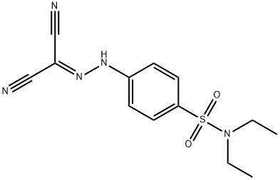 4-[2-(dicyanomethylene)hydrazino]-N,N-diethylbenzenesulfonamide Structure