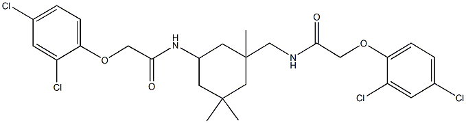 2-(2,4-dichlorophenoxy)-N-[3-({[(2,4-dichlorophenoxy)acetyl]amino}methyl)-3,5,5-trimethylcyclohexyl]acetamide Structure