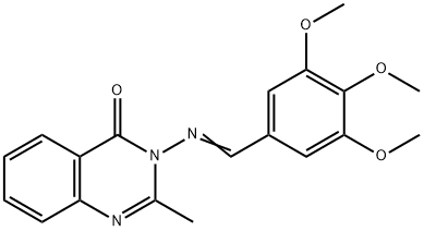 2-methyl-3-[(3,4,5-trimethoxybenzylidene)amino]-4(3H)-quinazolinone 구조식 이미지