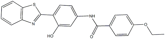N-[4-(1,3-benzothiazol-2-yl)-3-hydroxyphenyl]-4-ethoxybenzamide 구조식 이미지