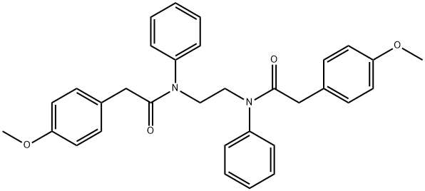 2-(4-methoxyphenyl)-N-(2-{[(4-methoxyphenyl)acetyl]anilino}ethyl)-N-phenylacetamide Structure