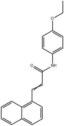 N-(4-ethoxyphenyl)-3-(1-naphthyl)acrylamide 구조식 이미지