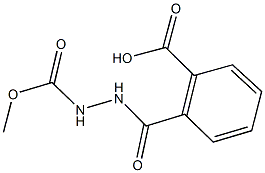 2-{[2-(methoxycarbonyl)hydrazino]carbonyl}benzoic acid 구조식 이미지