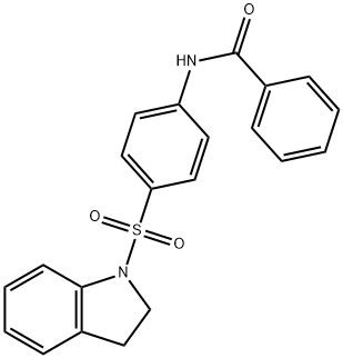 N-[4-(2,3-dihydro-1H-indol-1-ylsulfonyl)phenyl]benzamide Structure