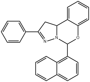 5-(1-naphthyl)-2-phenyl-1,10b-dihydropyrazolo[1,5-c][1,3]benzoxazine 구조식 이미지