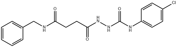 2-[4-(benzylamino)-4-oxobutanoyl]-N-(4-chlorophenyl)hydrazinecarboxamide Structure