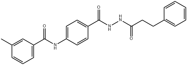 3-methyl-N-(4-{[2-(3-phenylpropanoyl)hydrazino]carbonyl}phenyl)benzamide Structure
