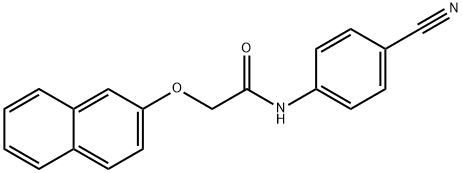 N-(4-cyanophenyl)-2-(2-naphthyloxy)acetamide 구조식 이미지