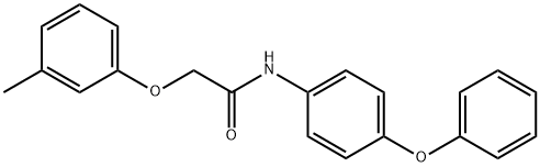2-(3-methylphenoxy)-N-(4-phenoxyphenyl)acetamide 구조식 이미지