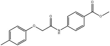 methyl 4-{[(4-methylphenoxy)acetyl]amino}benzoate 구조식 이미지