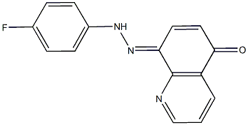 5,8-quinolinedione 8-[(4-fluorophenyl)hydrazone] 구조식 이미지