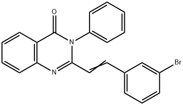 2-[2-(3-bromophenyl)vinyl]-3-phenyl-4(3H)-quinazolinone Structure