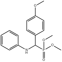 dimethyl anilino(4-methoxyphenyl)methylphosphonate Structure