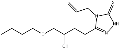 4-(4-allyl-5-sulfanyl-4H-1,2,4-triazol-3-yl)-1-butoxy-2-butanol Structure