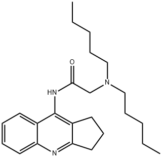 N-(2,3-dihydro-1H-cyclopenta[b]quinolin-9-yl)-2-(dipentylamino)acetamide 구조식 이미지