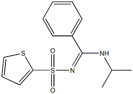 N-[(isopropylamino)(phenyl)methylene]-2-thiophenesulfonamide Structure