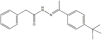 N'-[1-(4-tert-butylphenyl)ethylidene]-2-phenylacetohydrazide Structure