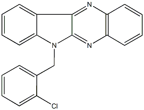 6-(2-chlorobenzyl)-6H-indolo[2,3-b]quinoxaline Structure