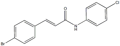 3-(4-bromophenyl)-N-(4-chlorophenyl)acrylamide 구조식 이미지