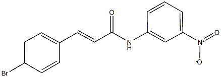 3-(4-bromophenyl)-N-{3-nitrophenyl}acrylamide Structure
