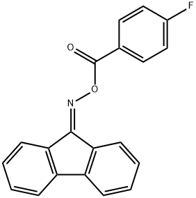 9H-fluoren-9-one O-(4-fluorobenzoyl)oxime 구조식 이미지