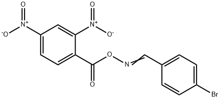 4-bromobenzaldehyde O-{2,4-dinitrobenzoyl}oxime Structure