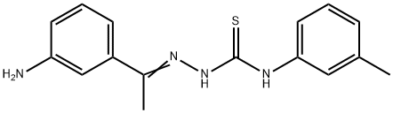1-(3-aminophenyl)ethanone N-(3-methylphenyl)thiosemicarbazone 구조식 이미지