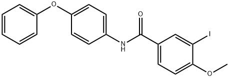 3-iodo-4-methoxy-N-(4-phenoxyphenyl)benzamide Structure