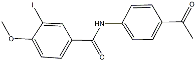 N-(4-acetylphenyl)-3-iodo-4-methoxybenzamide 구조식 이미지