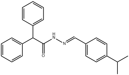 N'-(4-isopropylbenzylidene)-2,2-diphenylacetohydrazide Structure