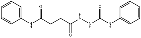 2-(4-anilino-4-oxobutanoyl)-N-phenylhydrazinecarboxamide 구조식 이미지