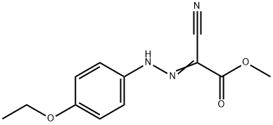 methyl cyano[(4-ethoxyphenyl)hydrazono]acetate Structure
