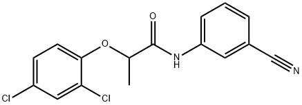 N-(3-cyanophenyl)-2-(2,4-dichlorophenoxy)propanamide Structure