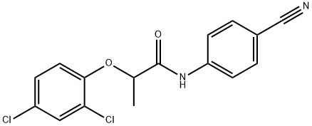 N-(4-cyanophenyl)-2-(2,4-dichlorophenoxy)propanamide Structure