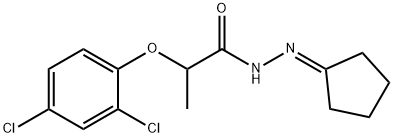 N'-cyclopentylidene-2-(2,4-dichlorophenoxy)propanohydrazide Structure