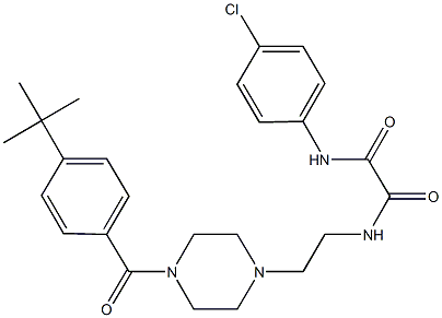 N~1~-{2-[4-(4-tert-butylbenzoyl)-1-piperazinyl]ethyl}-N~2~-(4-chlorophenyl)ethanediamide Structure