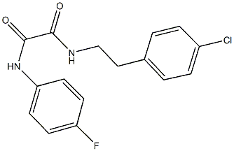 N~1~-[2-(4-chlorophenyl)ethyl]-N~2~-(4-fluorophenyl)ethanediamide Structure