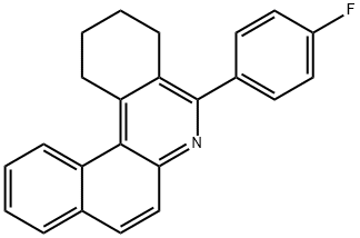 5-(4-fluorophenyl)-1,2,3,4-tetrahydrobenzo[a]phenanthridine Structure