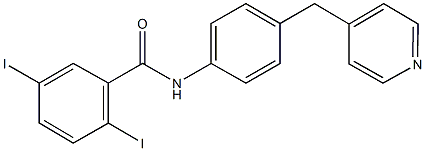 2,5-diiodo-N-[4-(4-pyridinylmethyl)phenyl]benzamide Structure