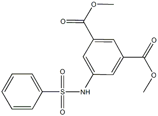 dimethyl 5-[(phenylsulfonyl)amino]isophthalate 구조식 이미지