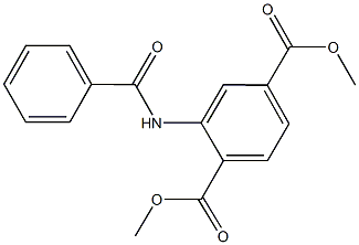 dimethyl 2-(benzoylamino)terephthalate Structure