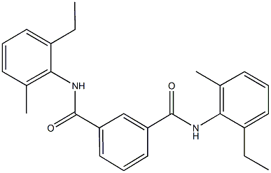 N~1~,N~3~-bis(2-ethyl-6-methylphenyl)isophthalamide 구조식 이미지