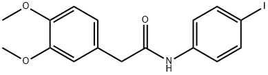 2-(3,4-dimethoxyphenyl)-N-(4-iodophenyl)acetamide 구조식 이미지