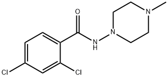 2,4-dichloro-N-(4-methylpiperazin-1-yl)benzamide 구조식 이미지