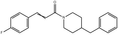 4-benzyl-1-[3-(4-fluorophenyl)acryloyl]piperidine 구조식 이미지