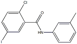 2-chloro-5-iodo-N-(3-methylphenyl)benzamide Structure