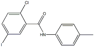 2-chloro-5-iodo-N-(4-methylphenyl)benzamide Structure